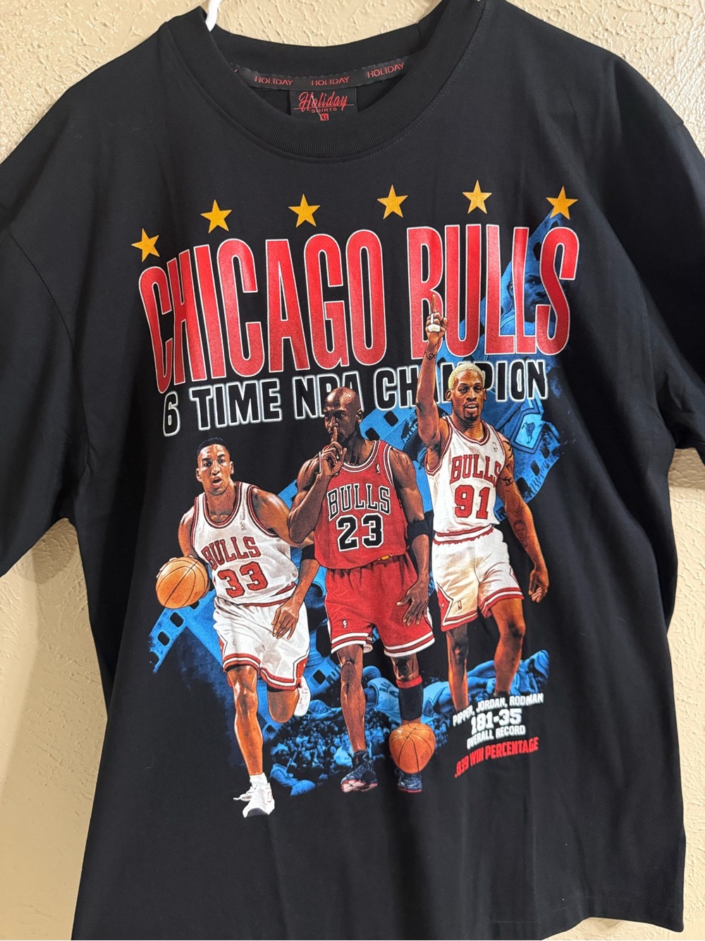 All 4 item 
bundle 
Chicago Bulls Black Graphic Tee - Team Champs Design
